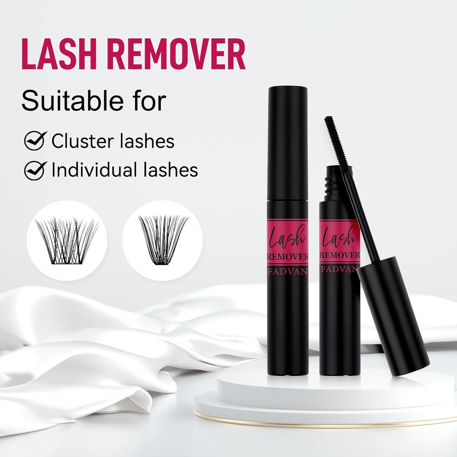 Lash Remover for Cluster Lashes DIY Lash Extension Remover Self Application Lash Glue Remover Lash Bond and Seal Remover Soothing Non-Irritating Lash Remover for Cluster Lashes XJG2 image number 5