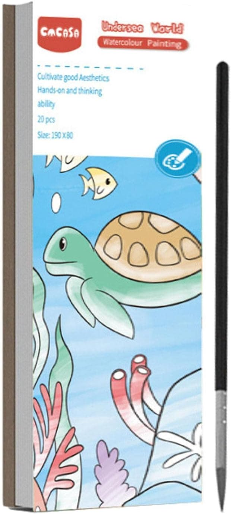 Gouache Doodle Picture Book - Children Draw Light Color Gouache Doodle Picture Book - Harmless Drawing Tool 6 Style Painting Book for School Kids Painting Lovers Veegap image number 6