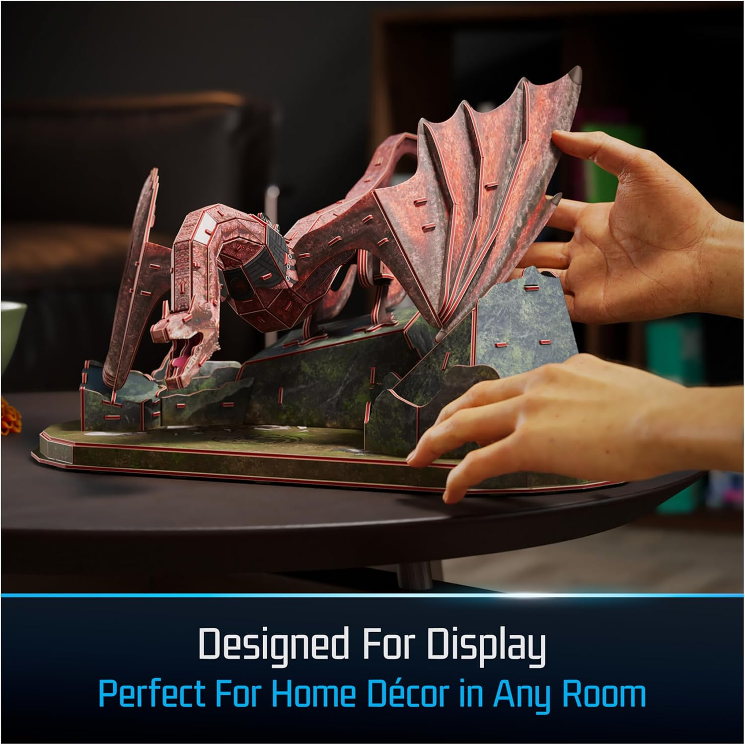 4D Build, House of the Dragon Caraxes Dragon 3D Model Kit 101 Pcs, Desk D&eacute;cor, Game of Thrones Puzzles for Adults, 3D Puzzles for Adults & Teens 12+ image number 3