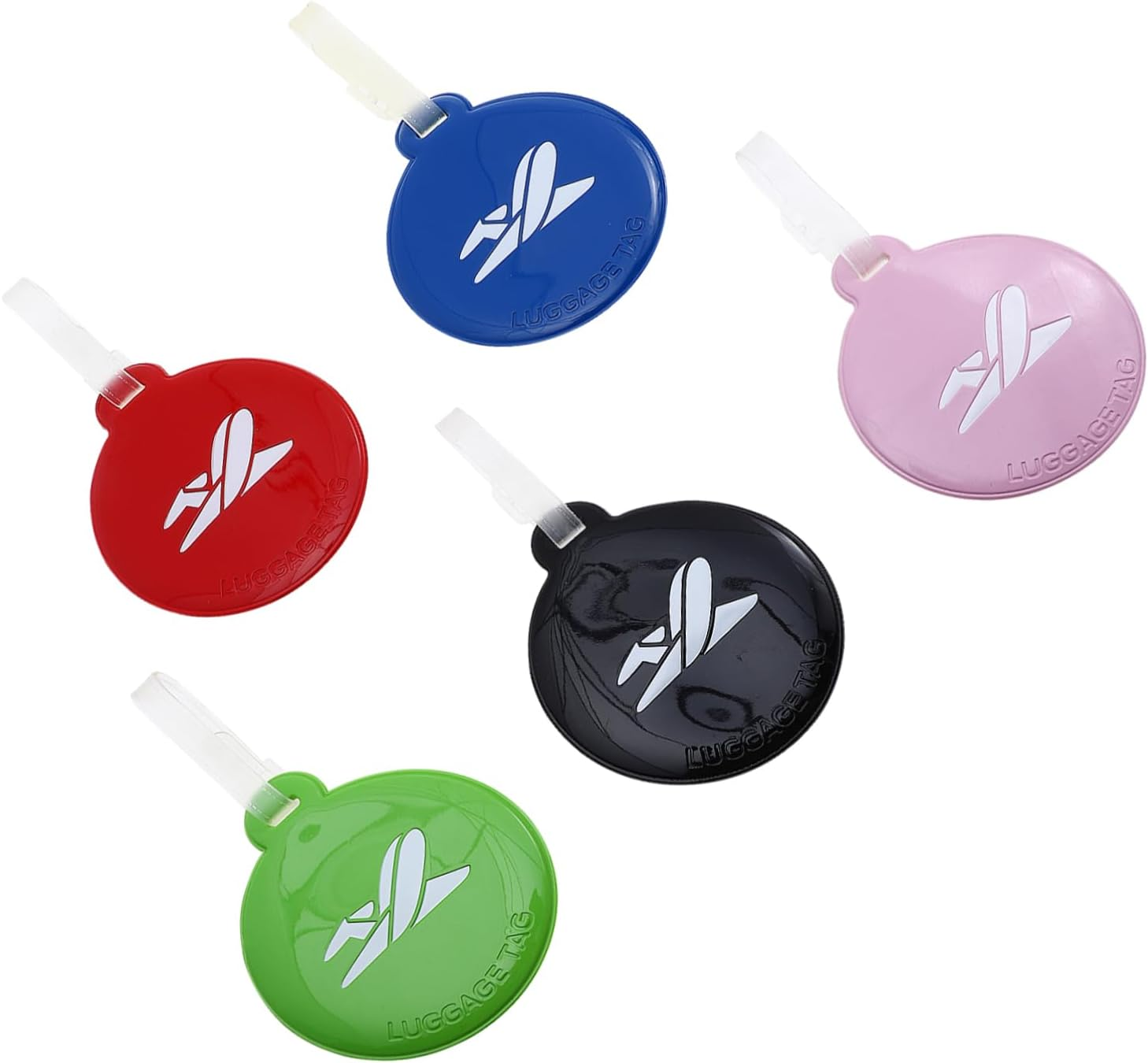 COSMEVIVI 5Pcs Cute Boarding Pass Tags for Suitcase Luggage Labels Id Labels Name Material image number 6