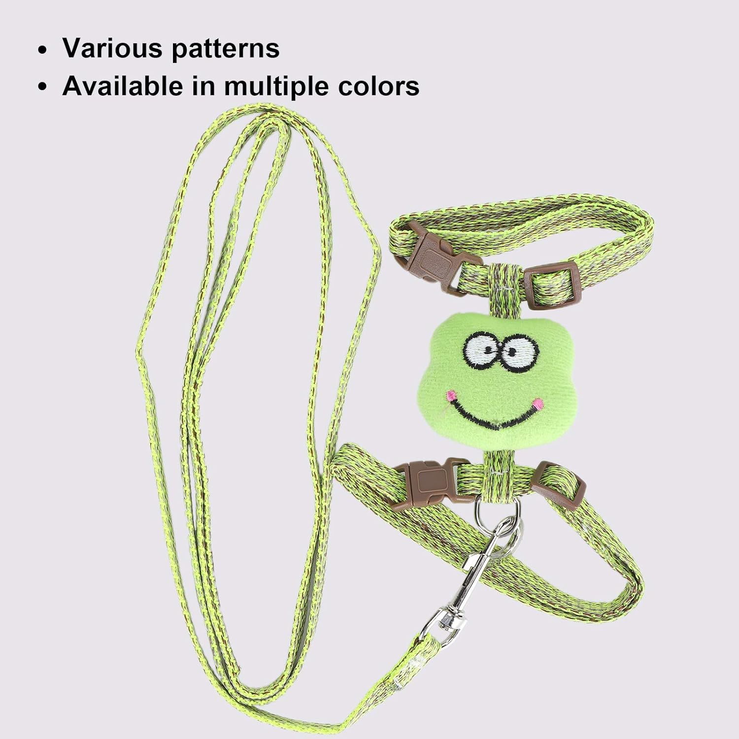 Cat Harness with Leash - Cloth I Shaped Chest Harness - Adjustable Escapeproof Kitten Harness, Lightweight Soft for Large Small Cats Walking Travel Outdoor (Green) image number 5