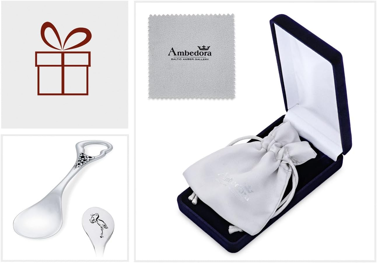 Sterling Silver Small Spoon Engraved Christening Birth Gift image number 6