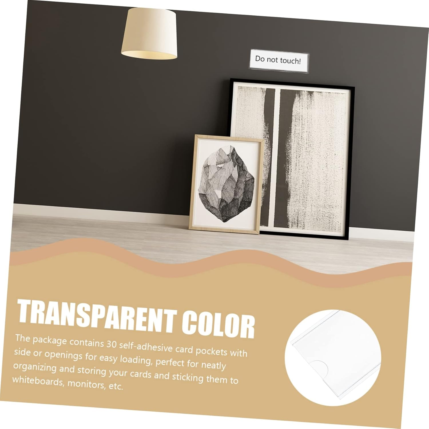 STOBOK 90Pcs Self-Adhesive TCG Sleeves Card Holders Passport Pouch Material Card Pouches for Trading Storage image number 4