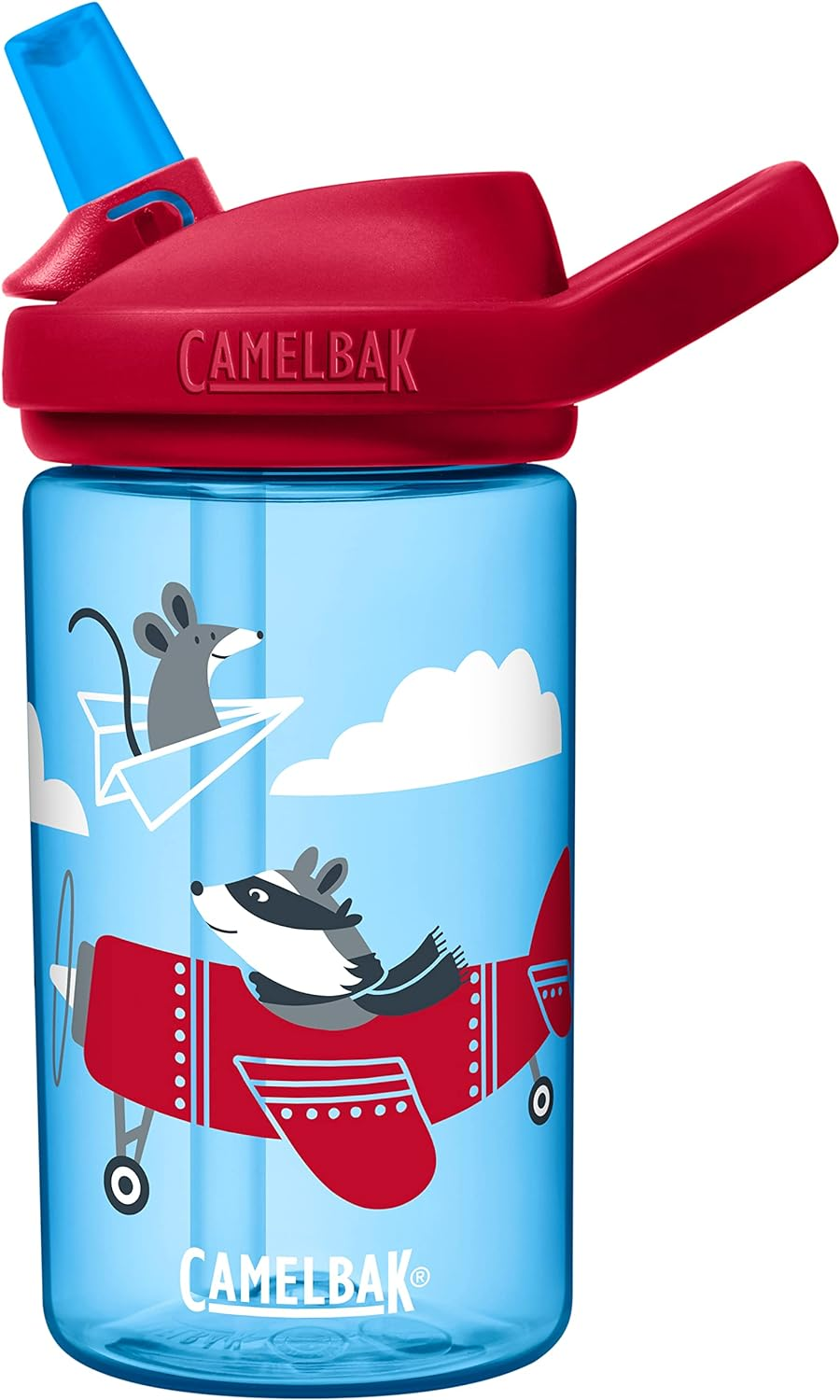 Camelbak Eddy+ Limited Edition Kid'S Water Bottle, 400 Ml Capacity, Retro Rockets
