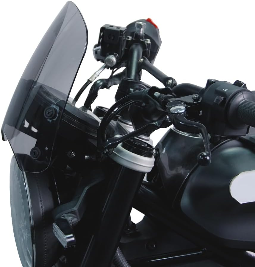 Motorcycle Windshield Windscreen Fit for Husqvarna Vitpilen/Svartpilen 401 2017-2023 Motorcycle Windscreen with Bracket (Gray) image number 3