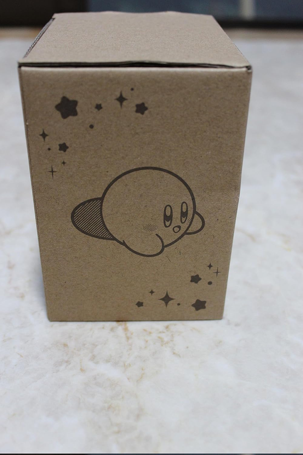 Kirby Mug: Cute Laid Back Kirby on Handle: Green, Lollipop Mark, SK Japan: H 4.33 X W 4.13 X L 2.95" image number 1