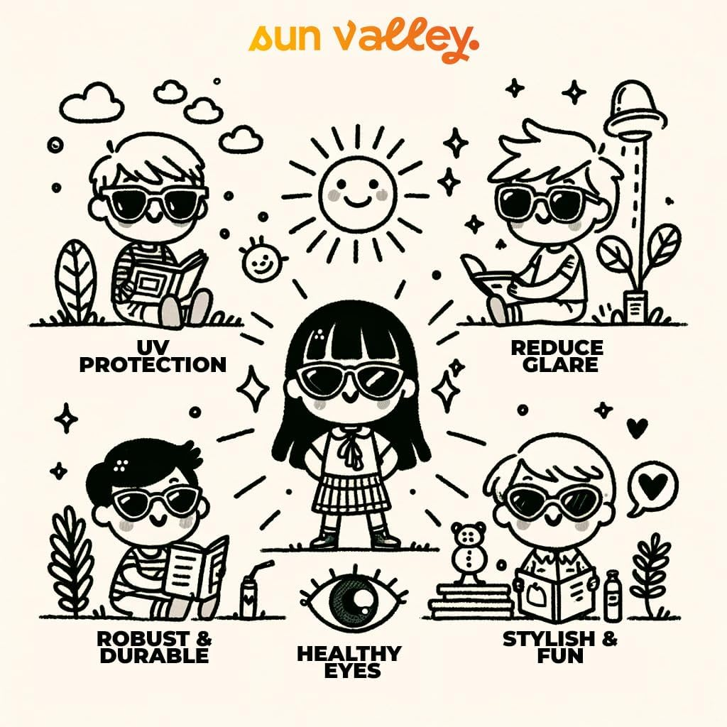 Sun Valley Kids Polarized Sunglasses Wood Frame Mirrored for Boys & Girls with UV Protection image number 6