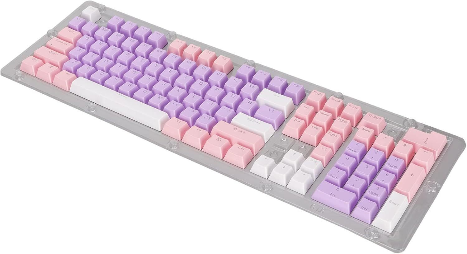 Rengu Keys Mechanical Keyboard Made of Tricolor ABS Material. 61/87/104/84/64/98/96 Keys (Matcha Dark Green)