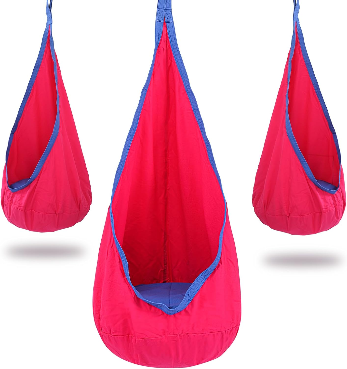 YAERSI Kids Pod Swing Seat Child Hammock Chair with PVC Inflatable Cushion for Indoor and Outdoor Use Durable Portable image number 2