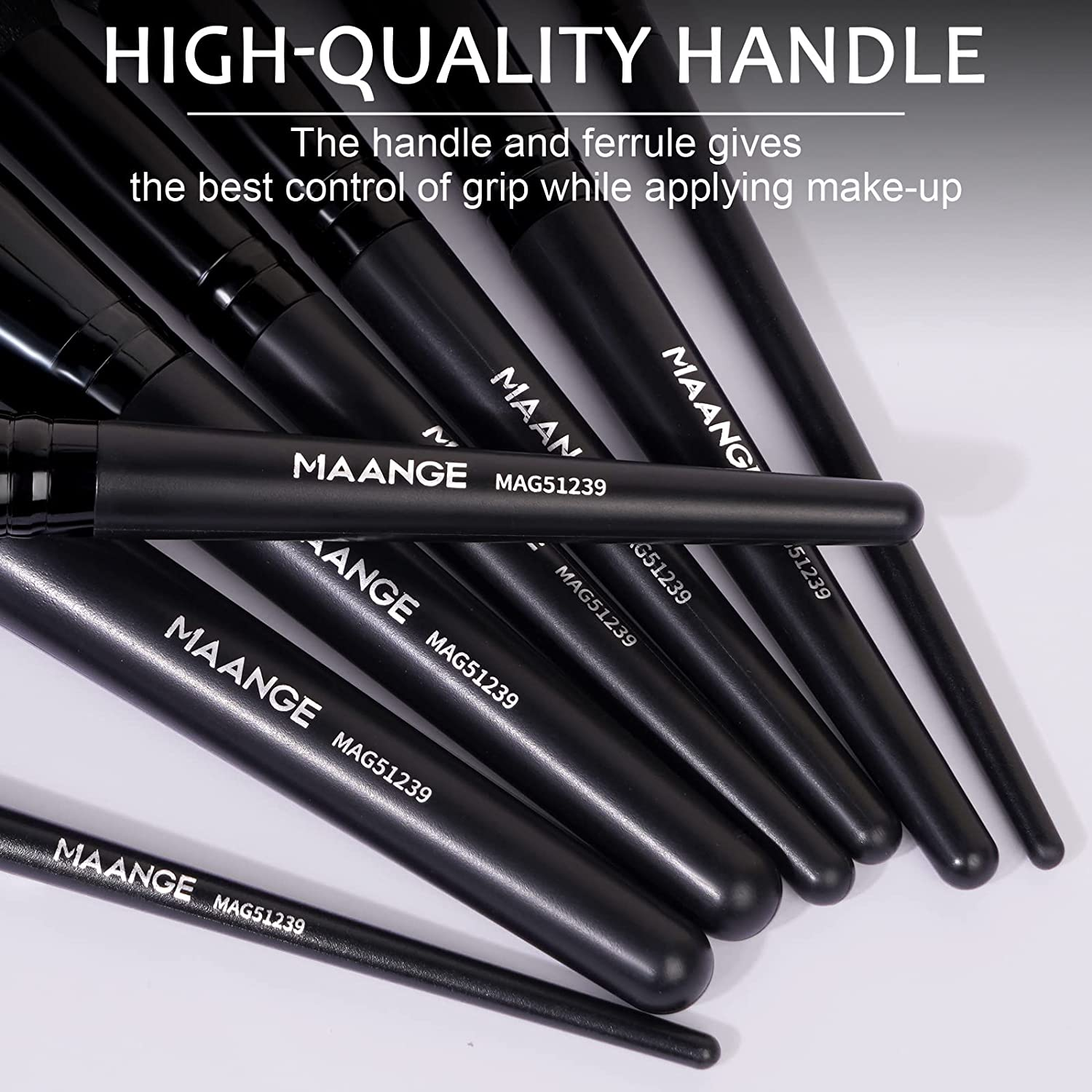 MAANGE Make up Brushes 18 Pcs Professional Makeup Brush Set Premium Synthetic Eyeshadow Blush Foundation Makeup Brushes Travel Kabuki Brushes Set image number 2
