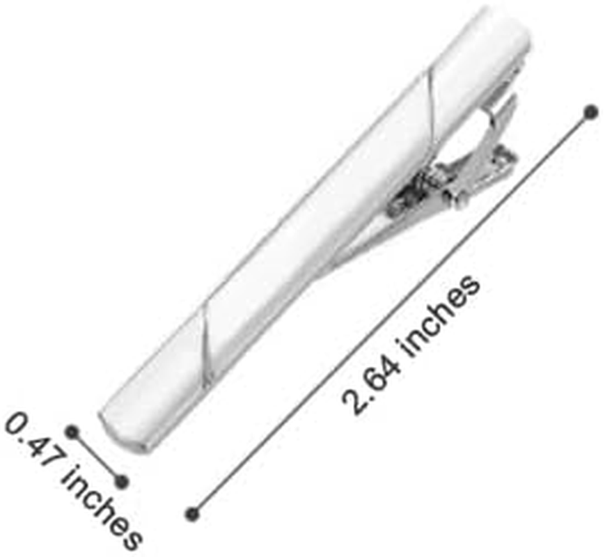 Roctee 4 Pack Tie Clip for Men, Regular Tie Pin Set Tie Bar Necktie Bar Pinch Clips for Business Wedding and Daily Life, Include Black Navy Gold Silver 4 Colors image number 3