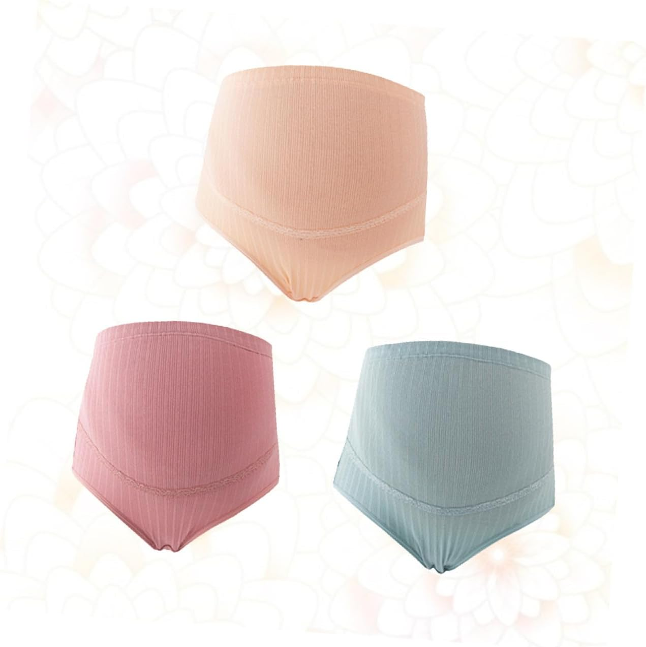 FOMIYES 3Pcs Cotton High Waist Adjustable Maternity Panties for Pregnant Women Comfortable Underwear for Daily Wear for Maternity Underwear And image number 4