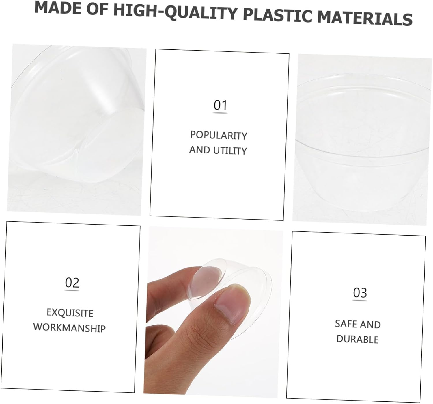 BEBEMOKO Moisture Retaining Plant Covers 50 Pack Transparent Planting Lids for Indoor Garden Hydroponic Supplies image number 6