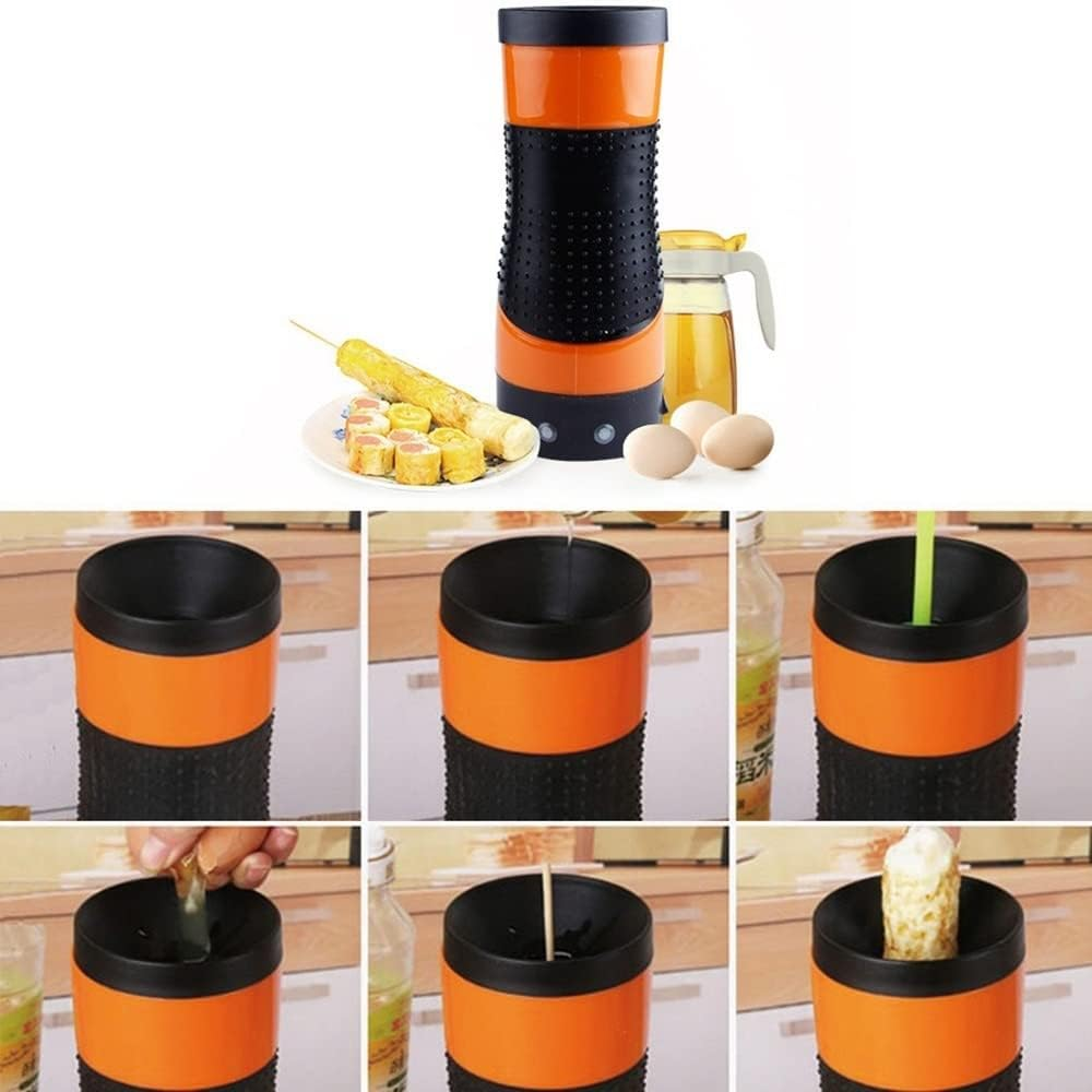 Electric Egg Roll Machine Egg Sausage Tube Maker Automatic Egg Master Electric Egg Stick Small Sausage Machine Egg Mold Breakfast Machine (Color : White) image number 3