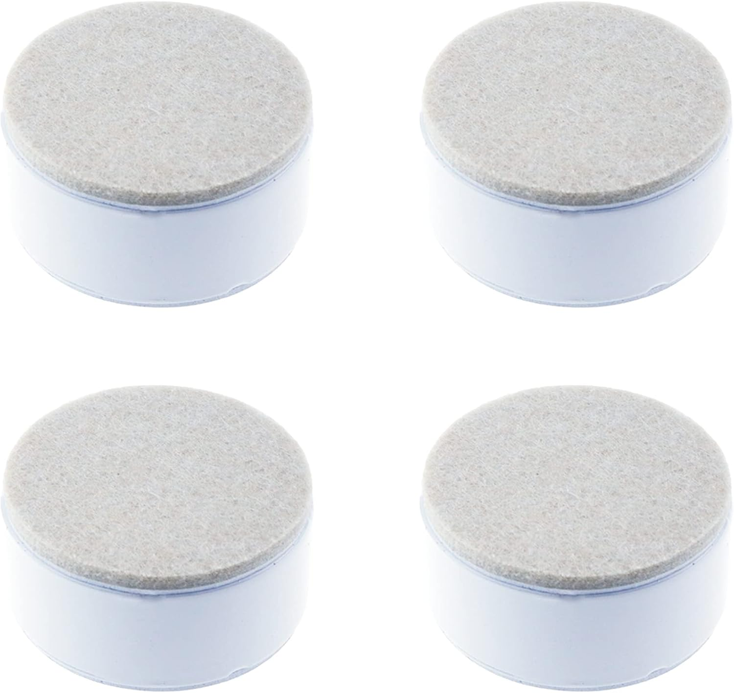 1.18" Self Adhesive Bed and Furniture Risers, Steel Bed Risers to Heavy Furniture or Beds Chair Table Riser,Round White 60X30Mm(Wh)