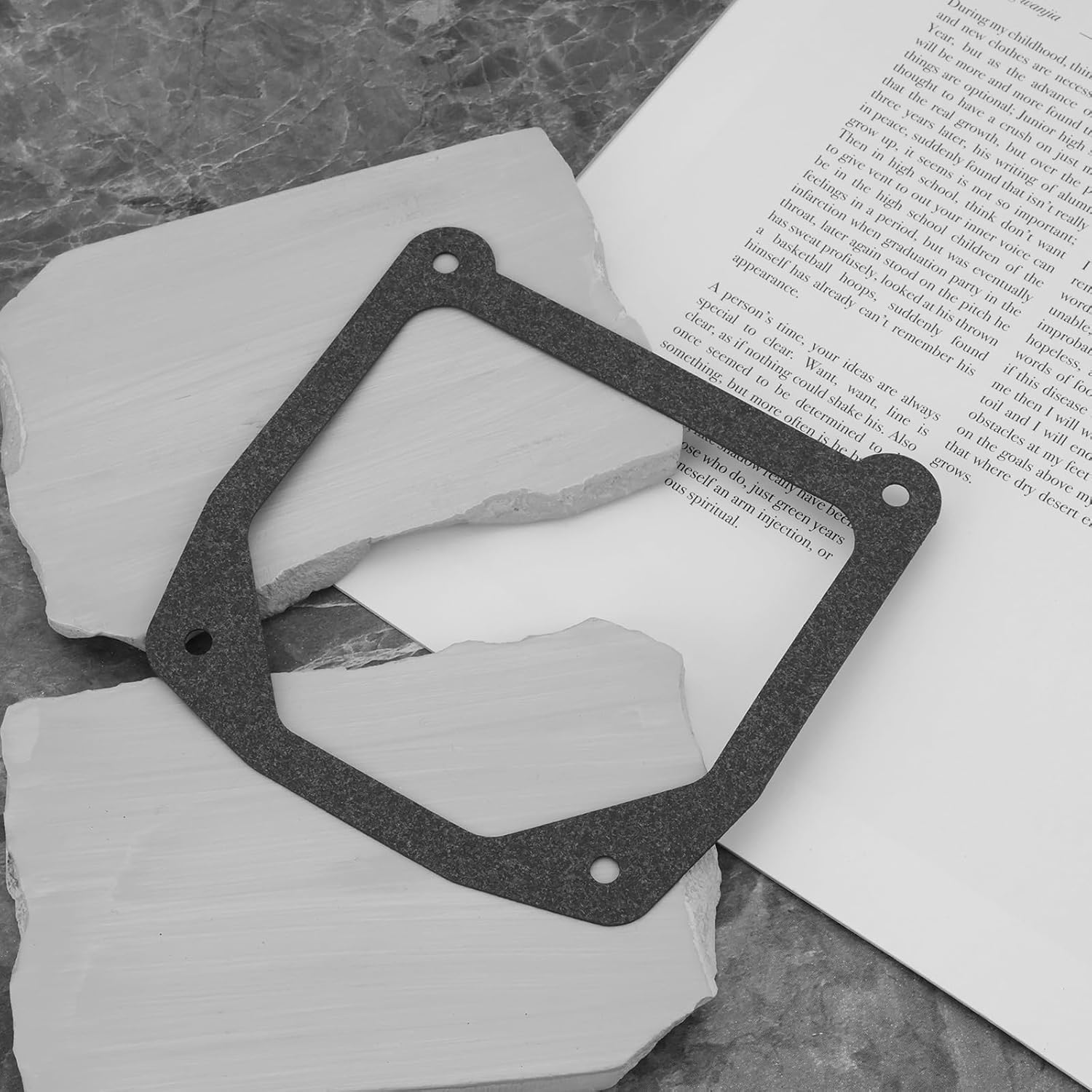 Ecsing 4Pcs Lawn Mower Engine Valve Cover Gasket Stamped Steel Cover Head Gasket Compatible with Kohler 7000 Model Engines with Stamped Steel Valve Covers