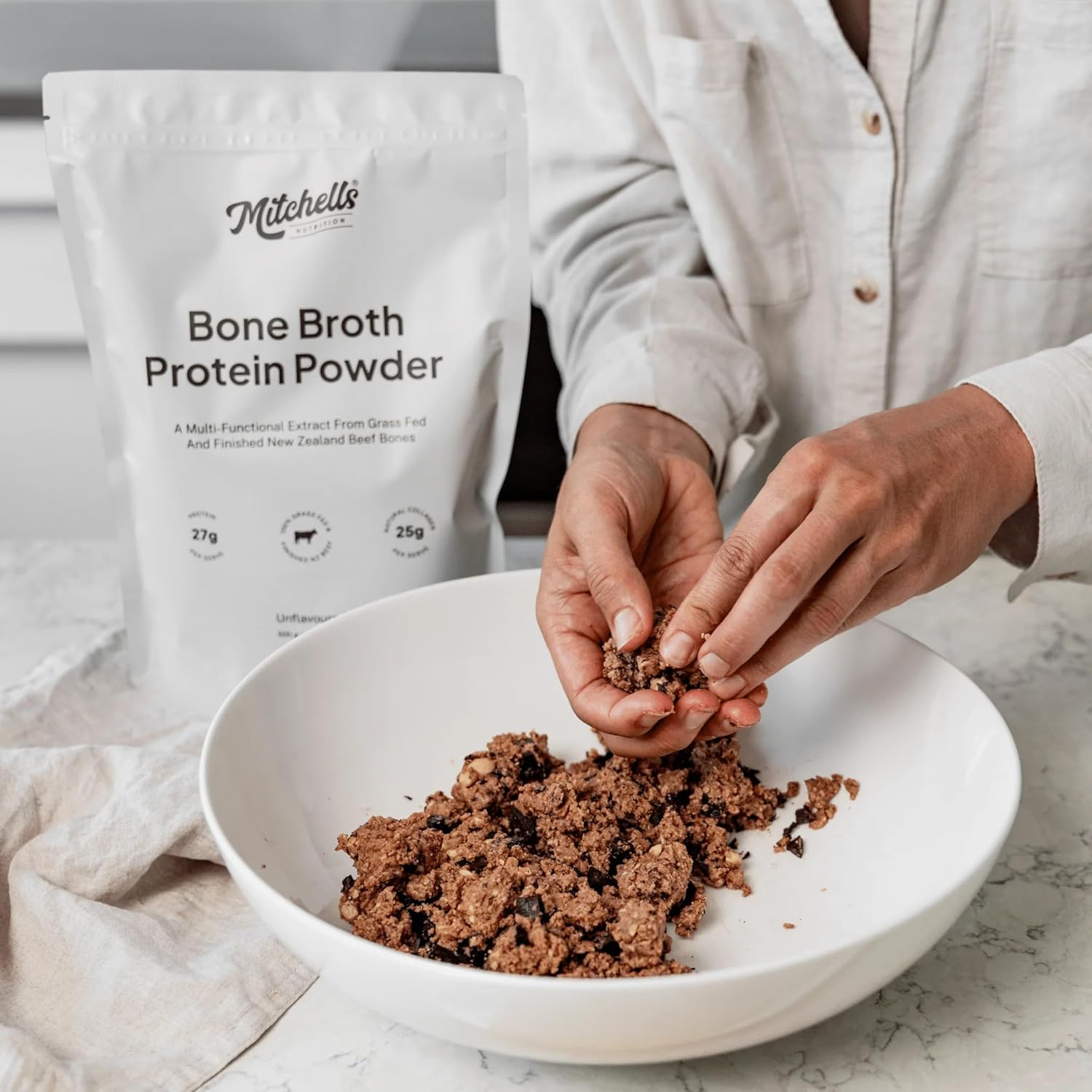 Bone Broth Protein Powder Unflavoured image number 2