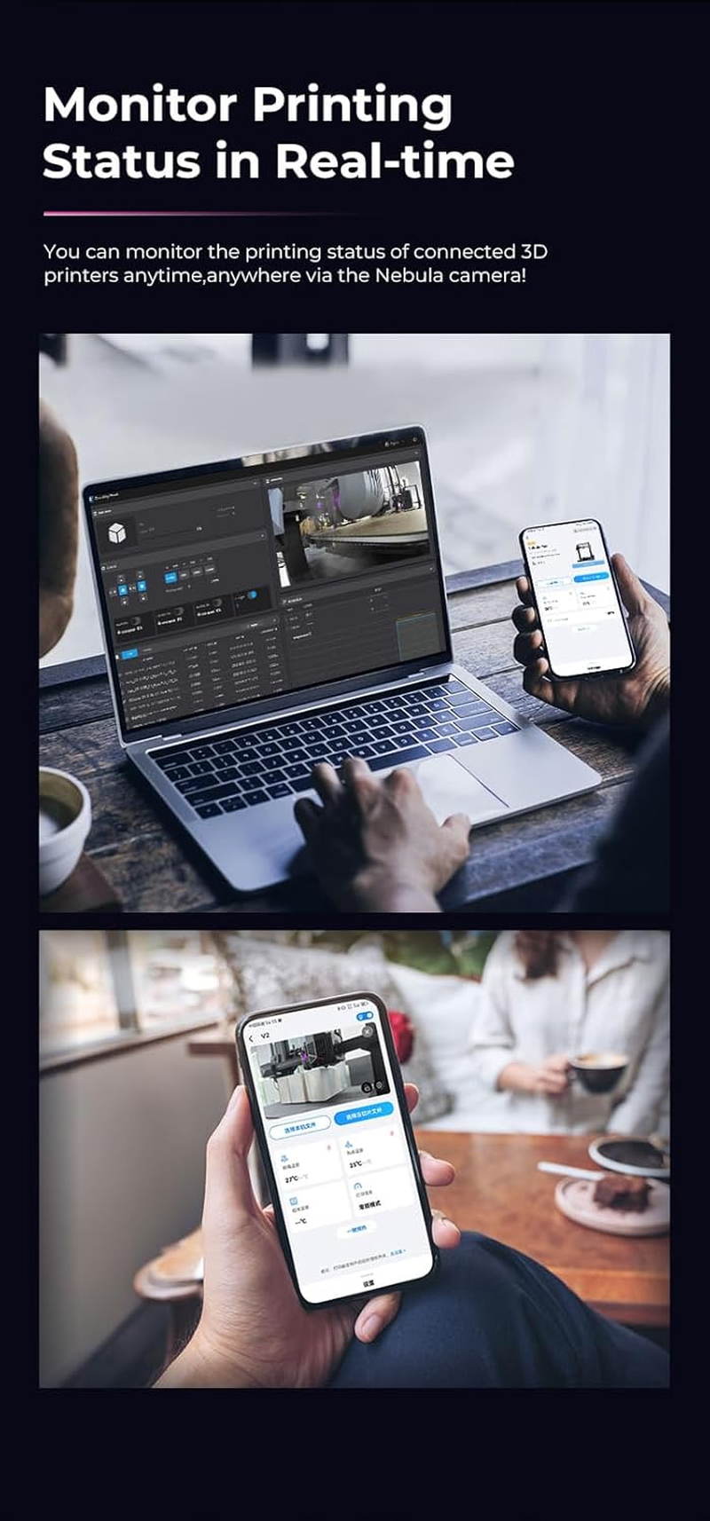 Creality Nebula Camera, HD Quality and True-To-Life Video, Time-Lapse Filming, Real-Time Monitoring, 3D Printer Accessories for Sonic Pad/Nebula Pad/Ender-3 V3 KE/CR-10 SE/HOLOT-MAGE/HOLOT-MAGE PRO image number 5