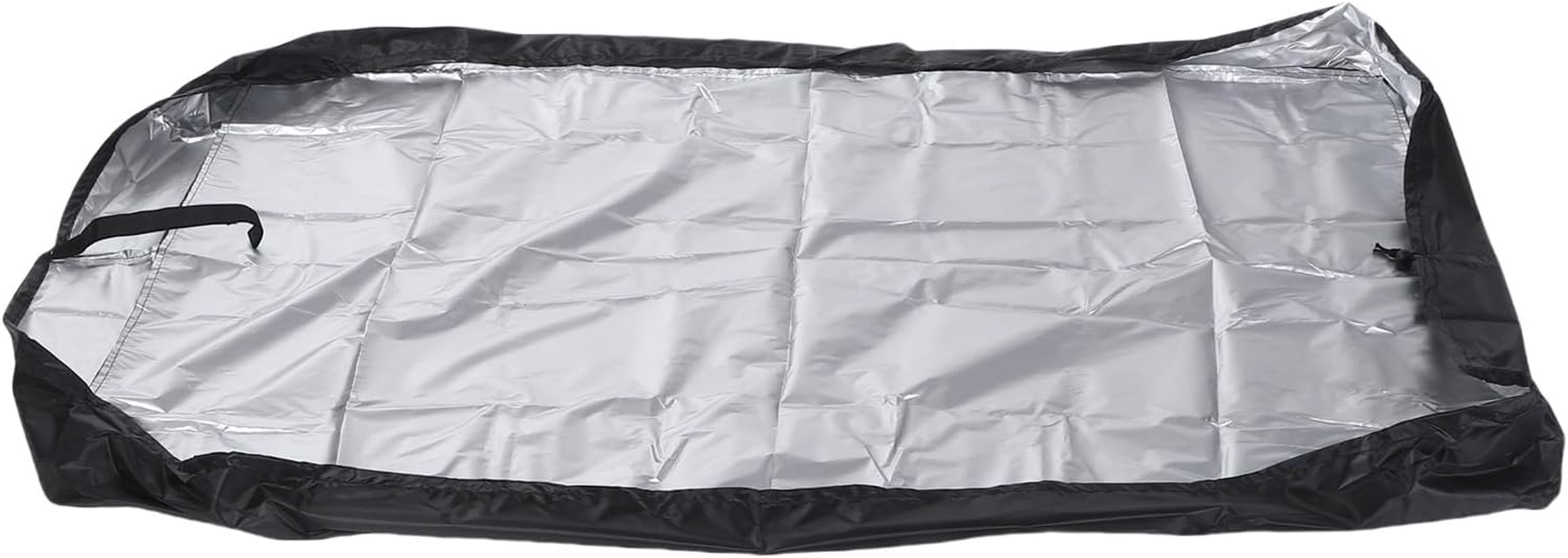 Generic Wagon Cover Water Proof, 59X37 Inches Foldable Dust Proof Oxford Cloth Wagon Cart Rain Cover with Adjustable Drawstring for Outdoor Camping Gardening, Garden Cart Canopy image number 3