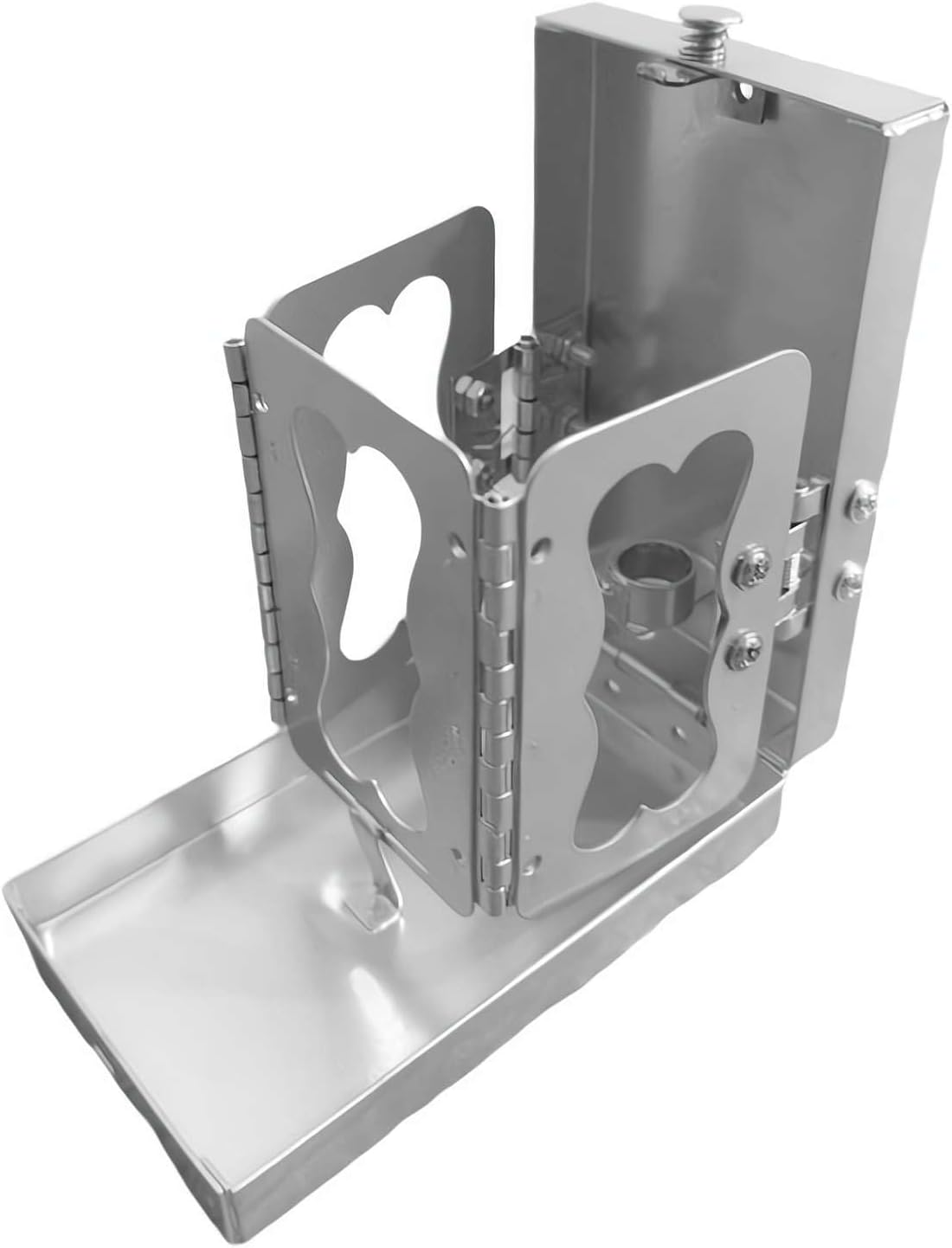 Folding Pocket Candle Lantern, Portable Stainless Steel Candle Holder for Real Candles, Vintage Indoor/Outdoor Decoration, Perfect for Camping, Hiking & Emergency image number 3