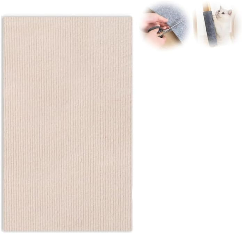 Climbing Cat Scratcher, DIY Climbing Cat Scratcher, Trimmable Self-Adhesive Carpet Cat Mat Pad,Cat Scratch Furniture Protector,Cat Climbing Wall Wear-Resistant (Brown, 15.7 * 39In)