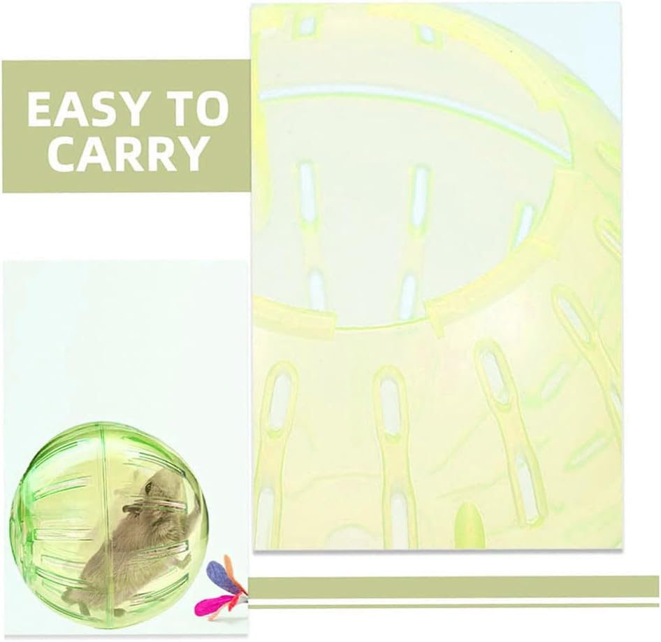 Hamster Running Balls,Hamster Exercise,Guinea Pig Exercise,Rat Exercise Ball Chinchilla Toy,Small Animal Exercise Balls,Transparent Balls for Relieves Boredom and Increases Activity ﻿ image number 3