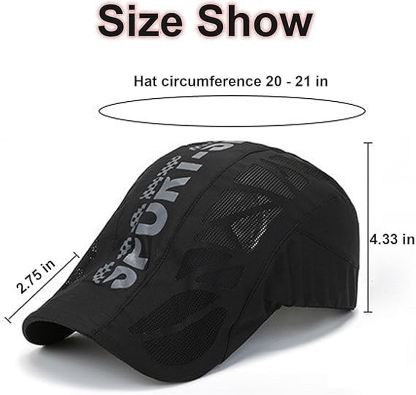 Aeromesh Sport Cap, Mesh Hats for Men, Quick Dry Mesh Stead Hat, Low Profile Cap, Adjustable Fit, Built for Court, No Pinch