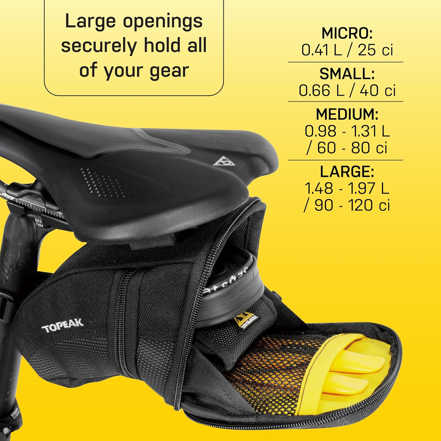 Aero Wedge Pack, W/Fixer F25, Medium