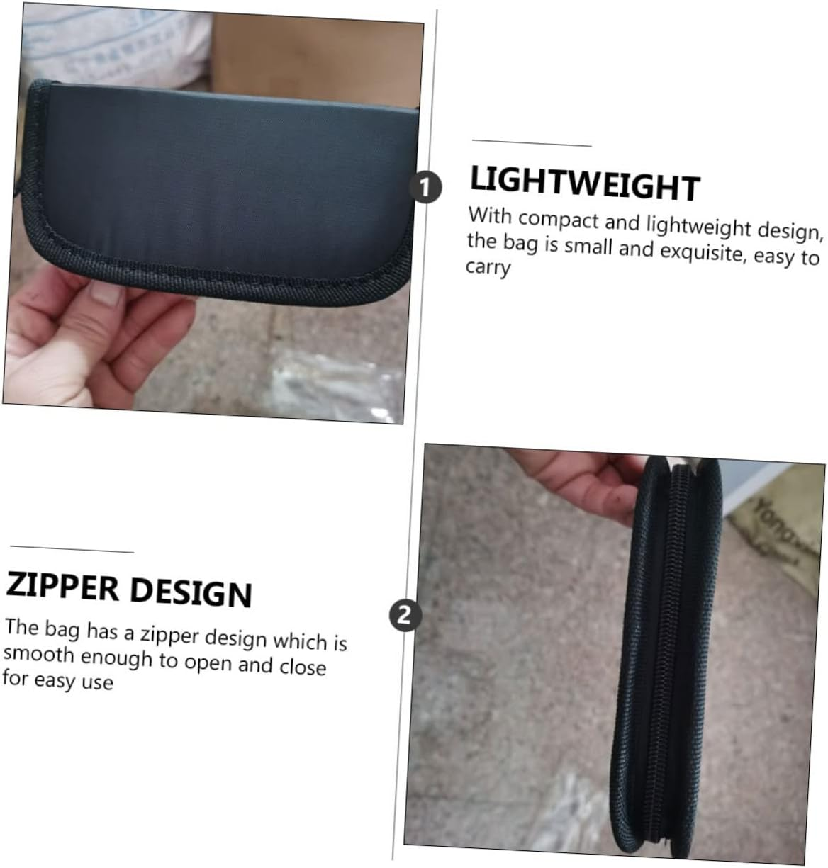 BESPORTBLE Oxford Cloth Portable Darts Bag Zippered Darts Organizer Lightweight Small Size Easy Clean