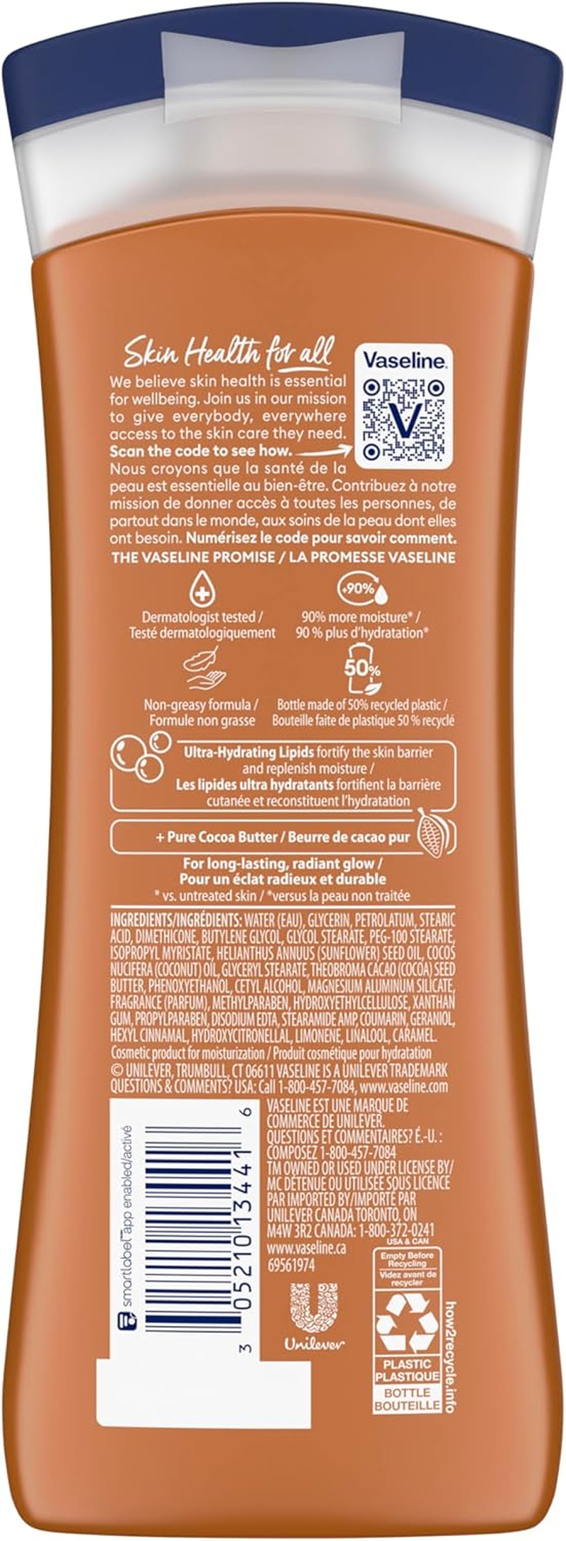 Vaseline Intensive Care Body Lotion, Cocoa Radiant 10 Oz image number 2