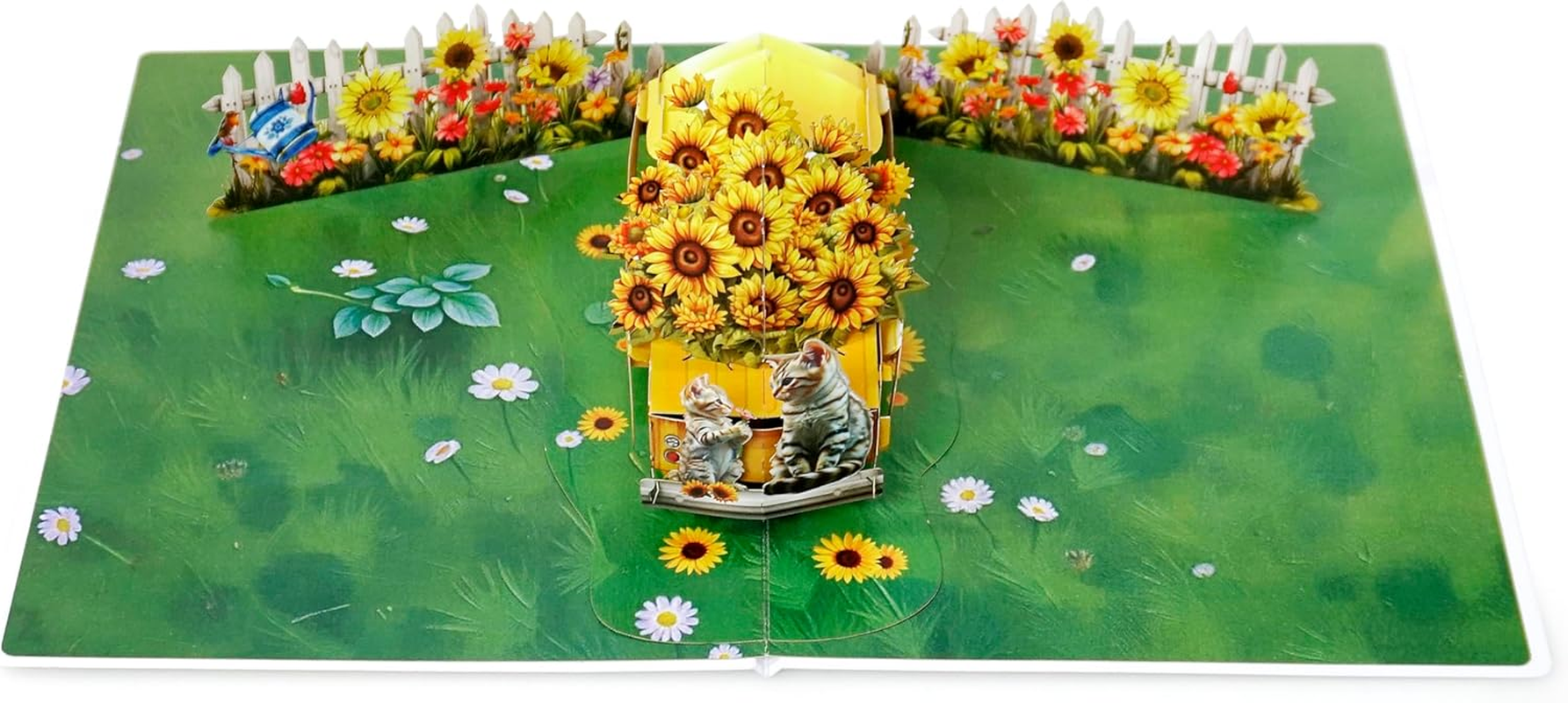 CUTPOPUP Sunflower Truck, Mothers Day Card Pop Up, 3D Birthday Greeting Card, Mother'S Day Card for Women, Mom, Wife, Grandma, Daughter (Sunflower Truck) SD229AU1520 image number 2