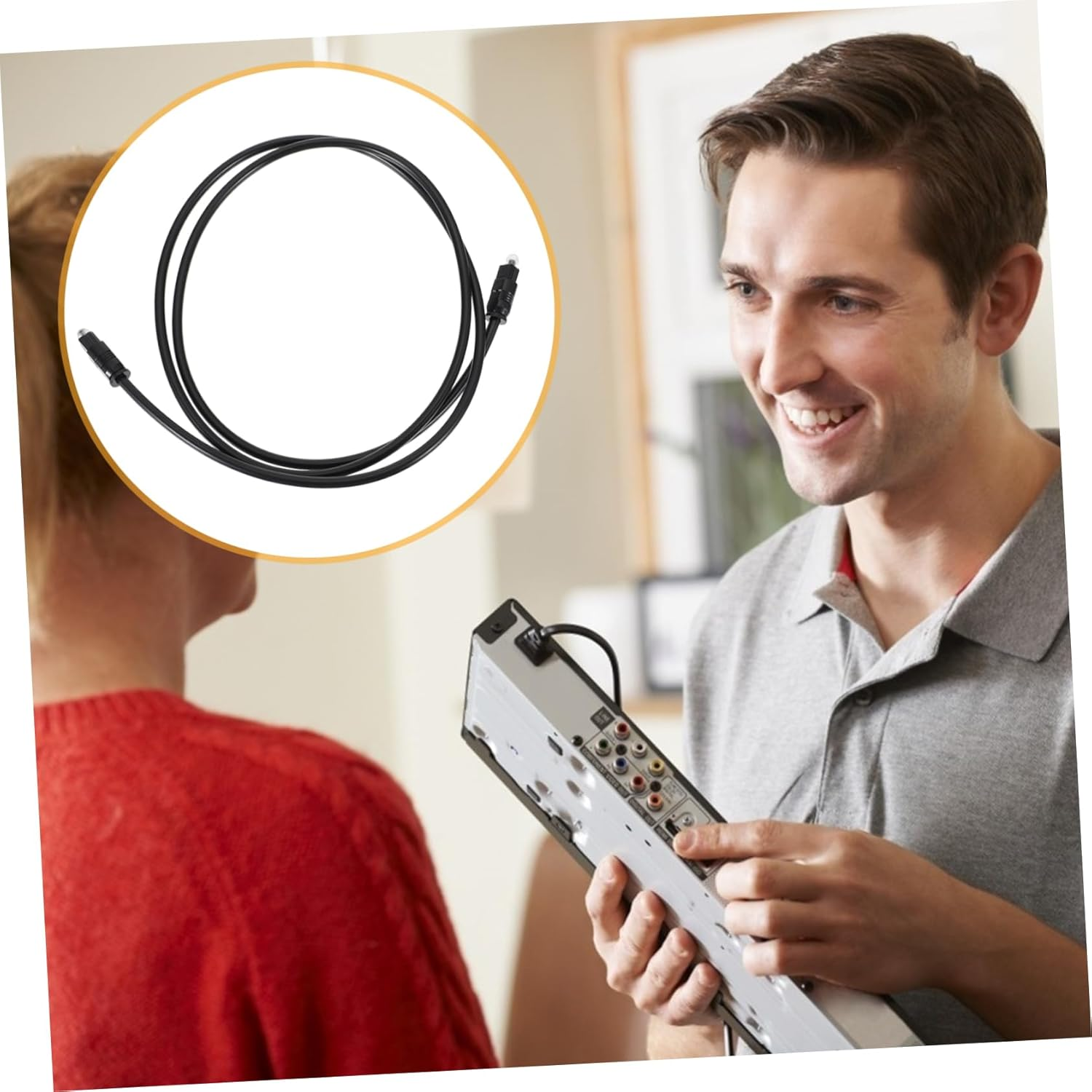 HOMSFOU 6Pcs Optical Audio Cable for Tv Digital Audio Cable for Home Theater Fiber Optic for Sound Bar Od Reliable Connection image number 2