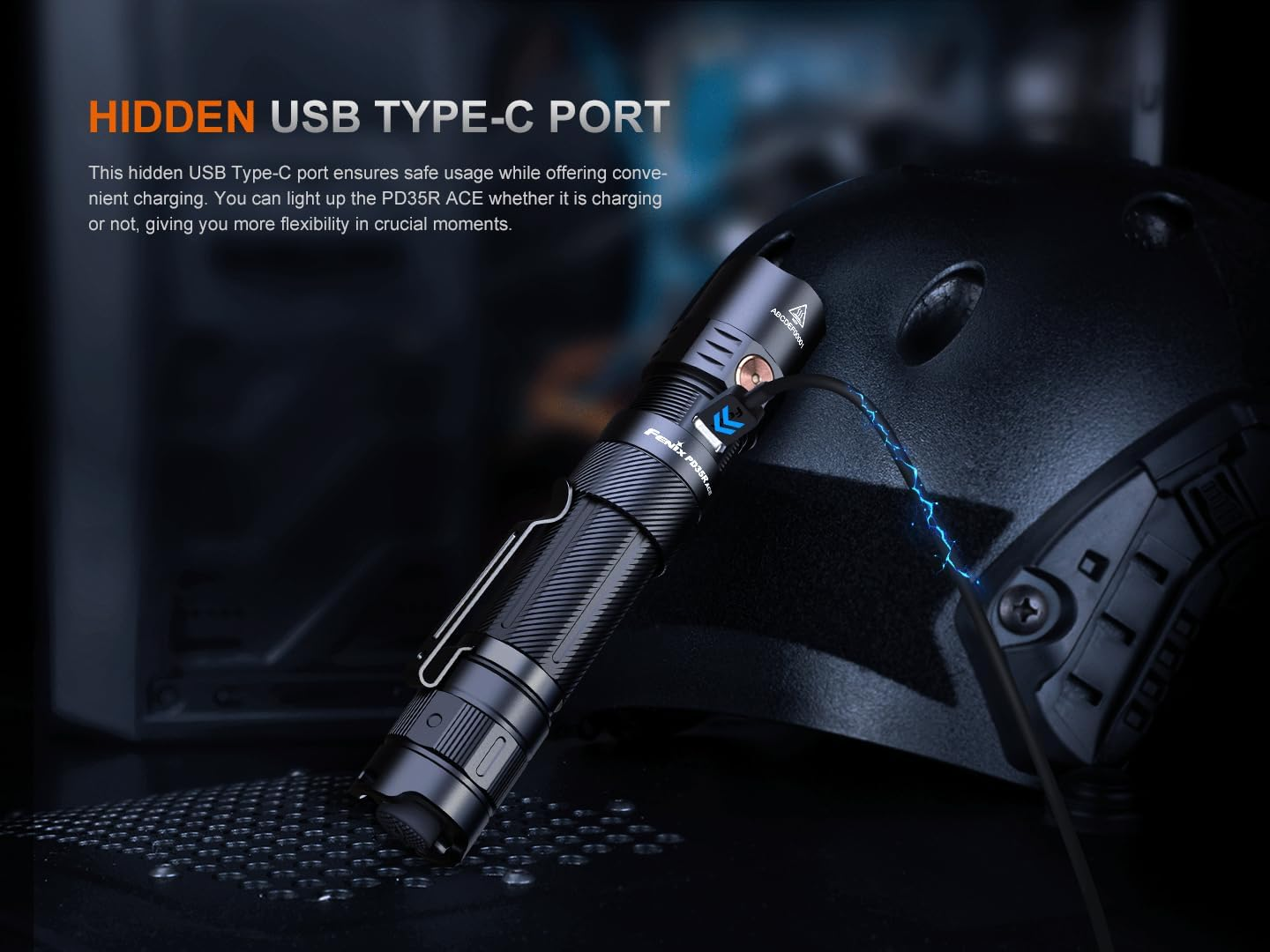 Fenix PD35R ACE Rechargeable Security Torch - Aluminum LED Light - 2000 Lumens & 380M Beam - Super Bright & 720 Hrs Working - Waterproof & 5 Mode - Emergency Light for Camping & Outdoor Adventures