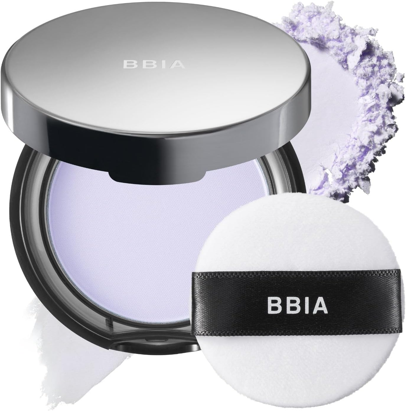 BBIA EAU Powder Pact - 4 Colors (02 COOL BLUE, Pack of 1)
