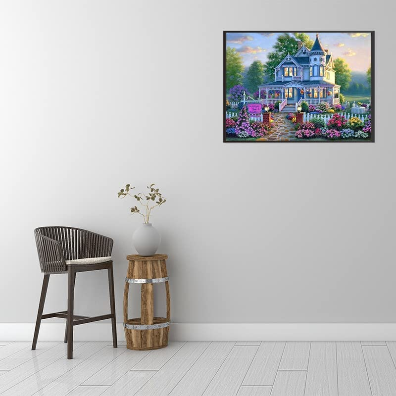 6 Pack Diamond Painting Kits for Adults, 5D Diamond Painting Full Drill round Rhinestone Scenery DIY 12" X 16" Diamond Art Kits Painting by Numbers Arts and Crafts for Home Decor(Seaside) (Seaside) image number 1