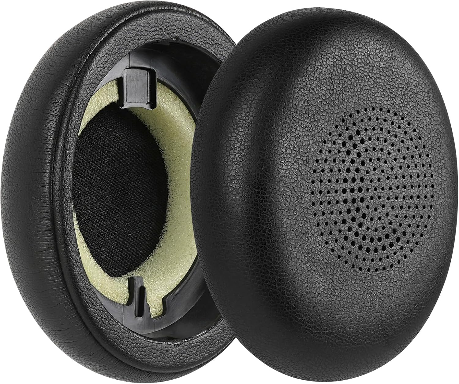 Geekria Replacement Ear Pads Compatible with Jabra Evolve2 65 (65MS 65UC USB)/ Evolve2 40 (40UC 40MS USB)/ Elite 45H On-Ear Wireless Headphones Ear Cushions, Repair Parts (Black)