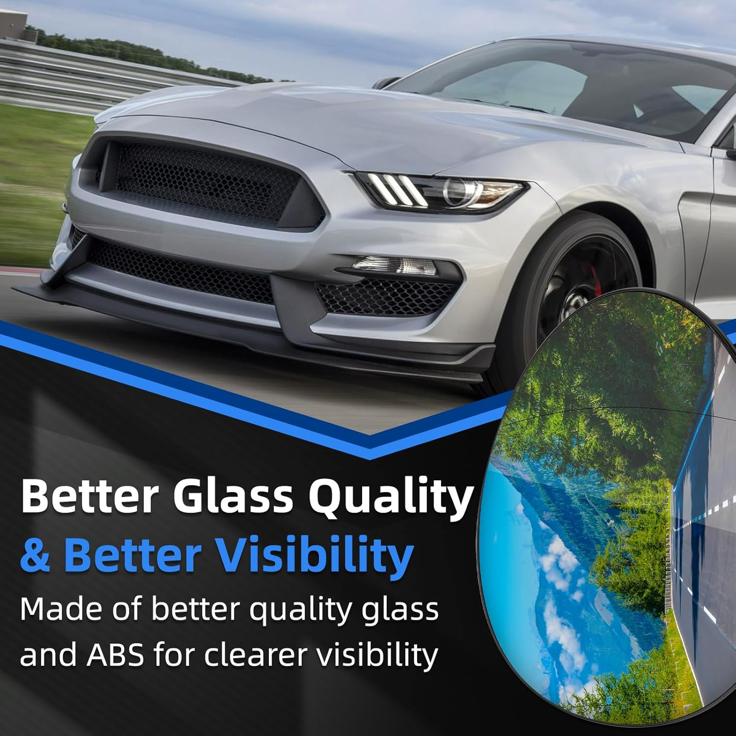 Right Side Mirror Replacement for Mini Cooper 2007 2008 2009 2010 2011 2012 2013 2014 2015 - Right Side Mirror Glass, Rear View Mirrors Glass with Power Heated