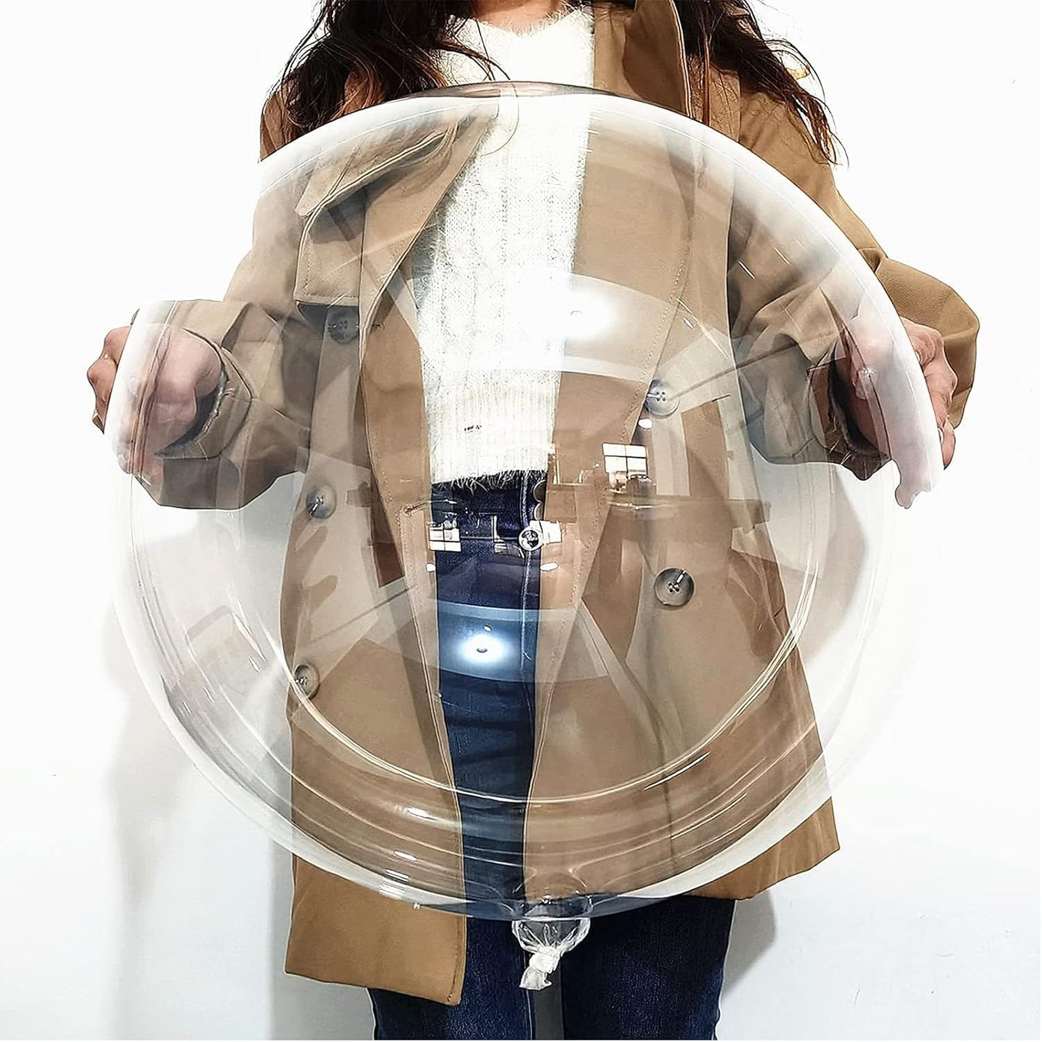 25 PCS Bobo Balloons, 24In Clear Balloons for Stuffing, for Christmas Weddings Birthday Parties image number 2