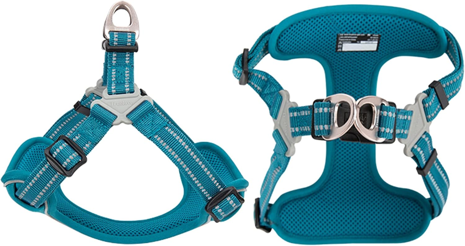 TRUE LOVE Dog Harness TLH5991 anti Pull Safety Vest Step-In Style Harness for More Comfort and Less Tug Reflective Pet Harness by Truelove Blue image number 5