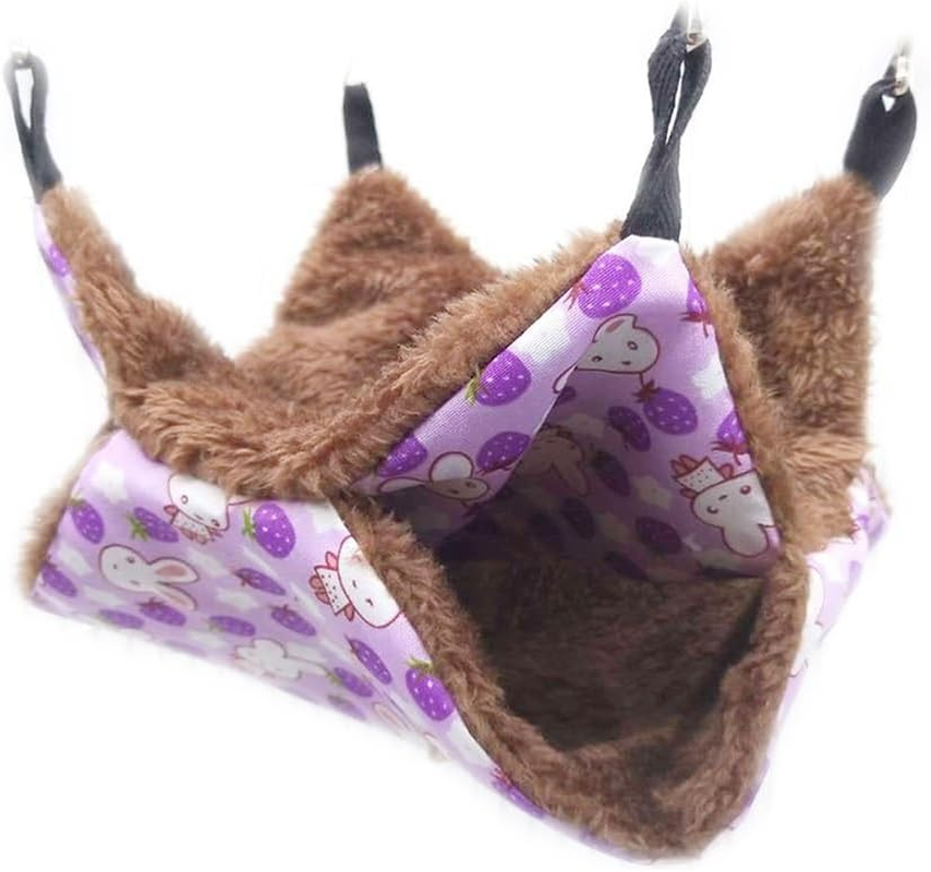 35X35Cm Blue Ferret Rat Squirrel Pet Bird Hamster Hammock Hanging Cage Nest Bed House Toys AU