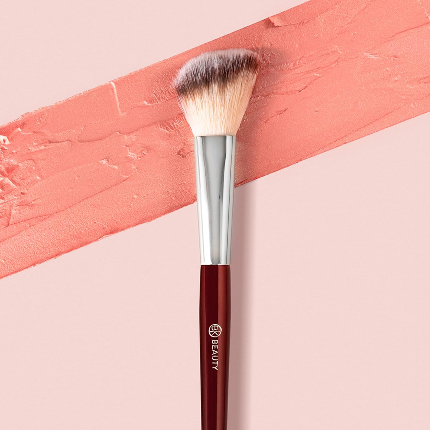 BK BEAUTY 112 SMALL ANGLED FACE BRUSH &ndash; Precise Angled Blush Brush for Soft, Natural Blend, Ideal for Blush on Smaller Faces & Highlighting image number 5