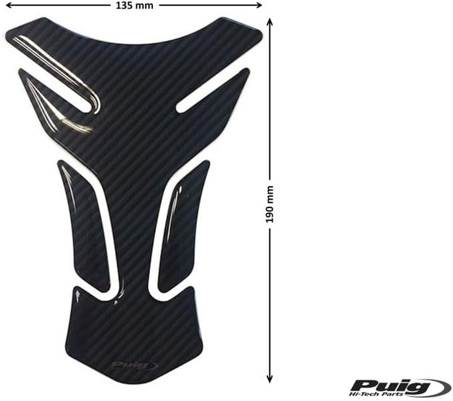 Puig 3075C DREI Tank Pads - Carbon Look image number 5