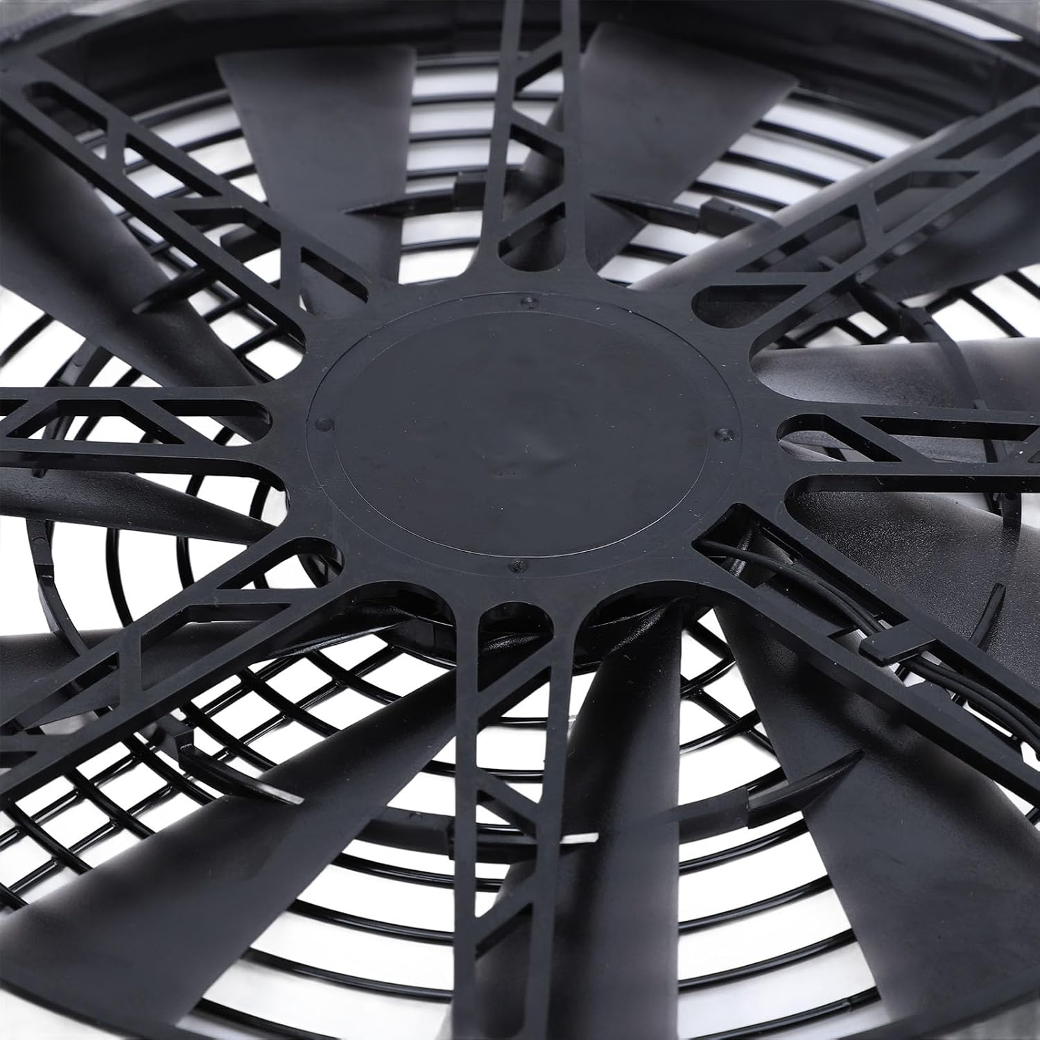 Solar Exhaust Fan, 100W Monocrystalline Silicon Solar Panel + Ventilating Fan 13.5 Inch, Solar Ventilation with Switch Cord, for Greenhouse, Chicken Coop, Shed, Attics image number 1