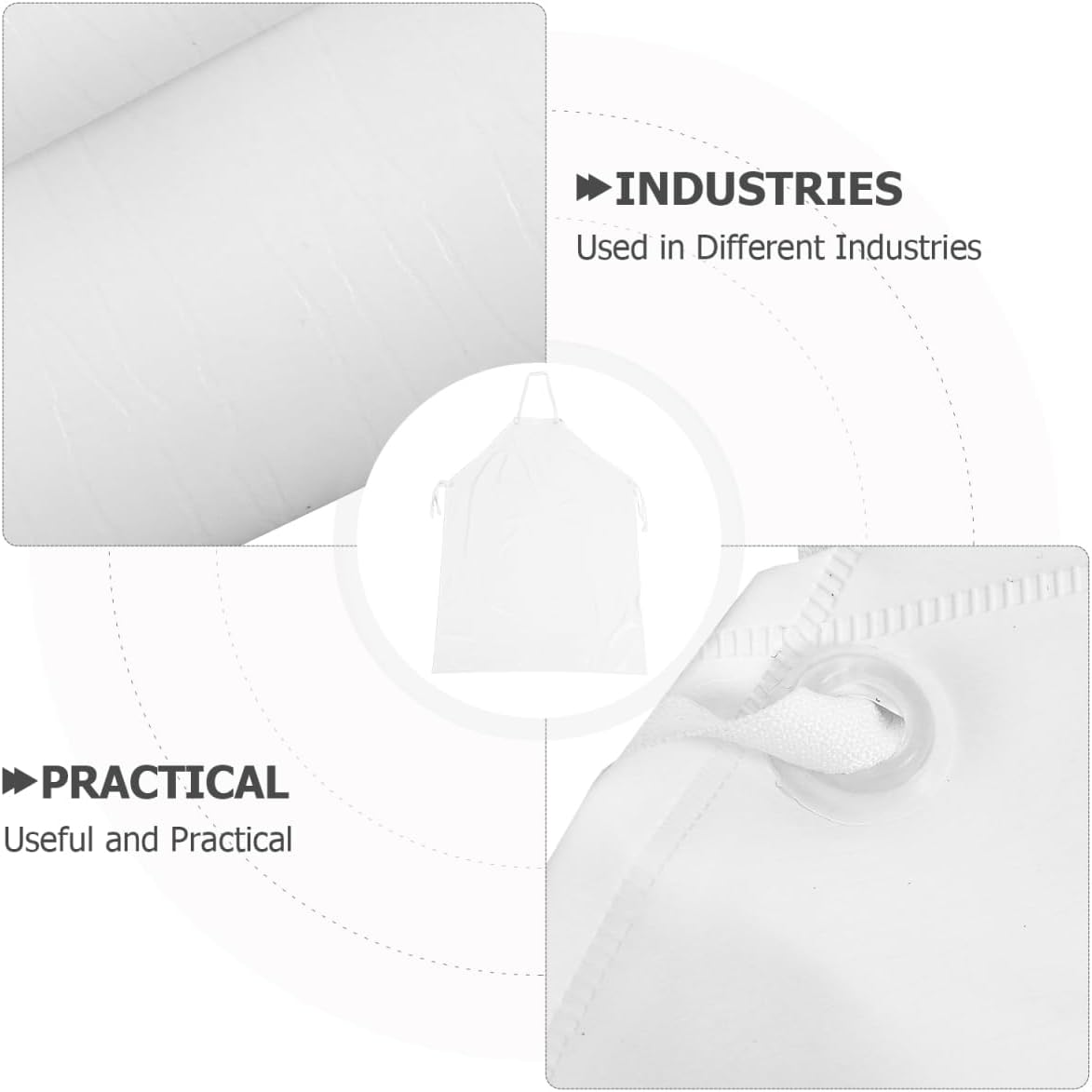 Alipis Waterproof Unisex Heavy Duty Apron for Butchers Kitchen (Black Random Style) image number 2