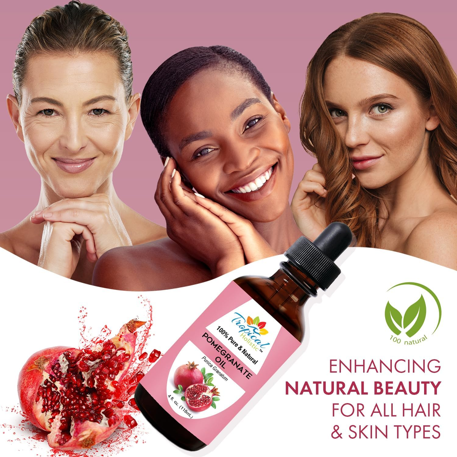 Pomegranate Seed Oil 120Ml 100% Pure Cold-Pressed Unrefined Organic 120Ml 100% Pure Cold-Pressed Unrefined Organic by Tropical Holistic