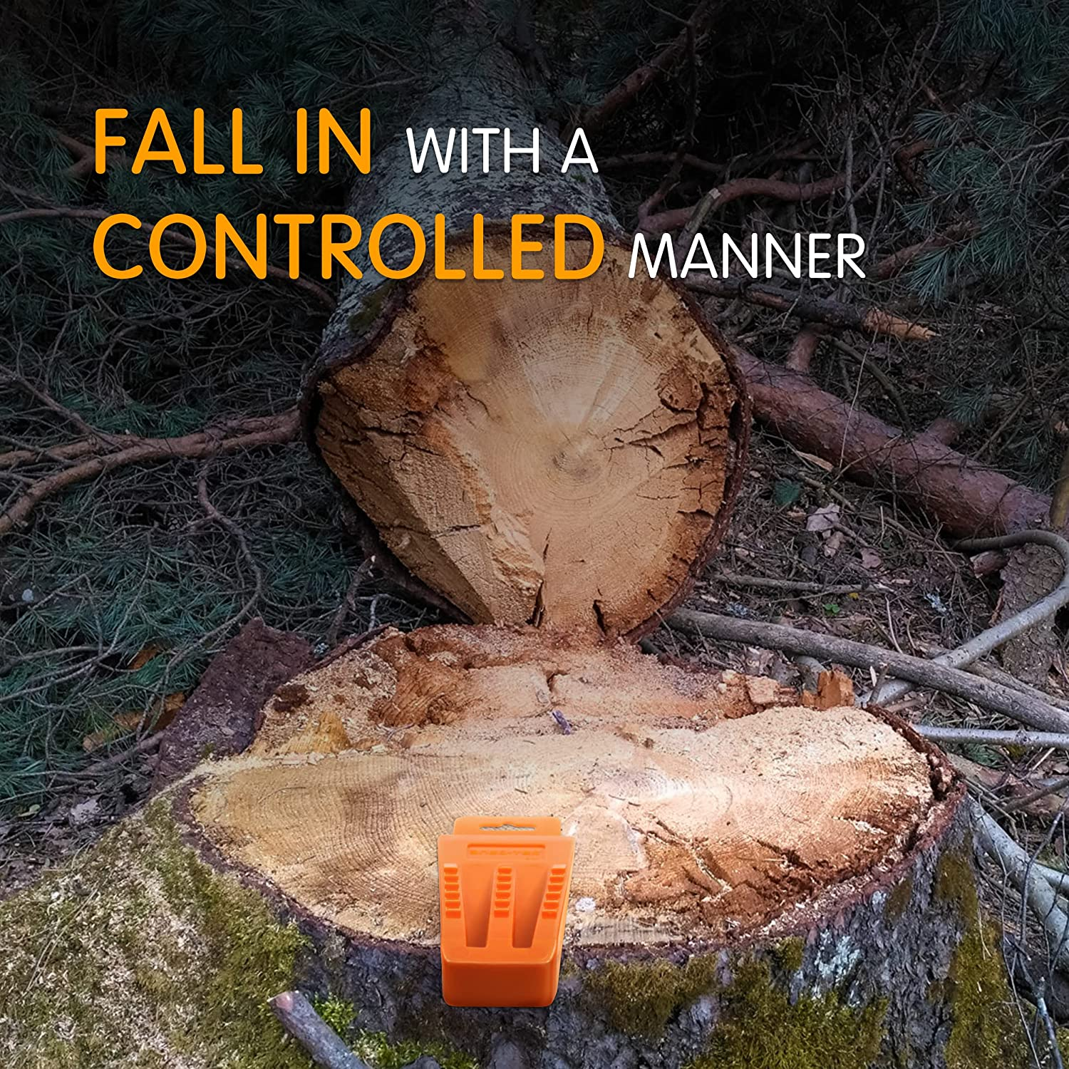 NEO-TEC 6 Pack Tree Felling Wedges with Spikes for Safe Tree Cutting (5.5"+8"+10", 2+2+2) image number 6