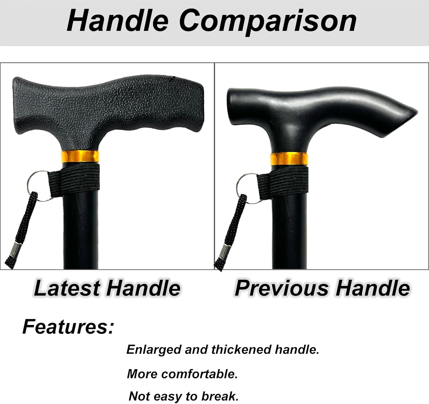 Begrit Walking Sticks for Women Folding Walking Sticks Adjustable Walking Stick Collapsible Lightweight Flexible Stick Comfortable Grip for Ladies Men