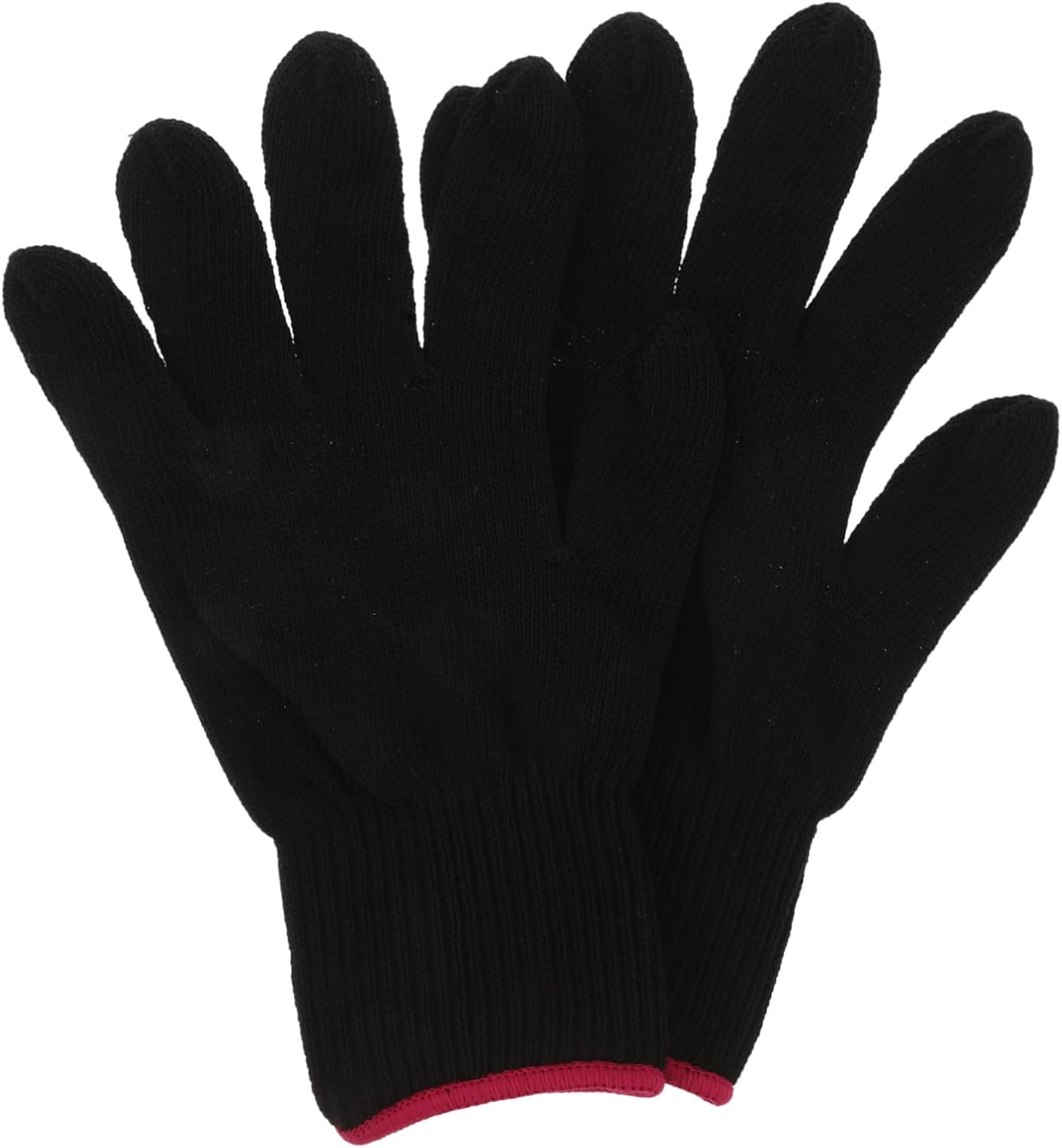 CALLARON Heat Resistant Hair Styling Gloves Black Curling Iron Glove Heat Protection Mitts for Curling Wand and Flat Iron Salon Use image number 5