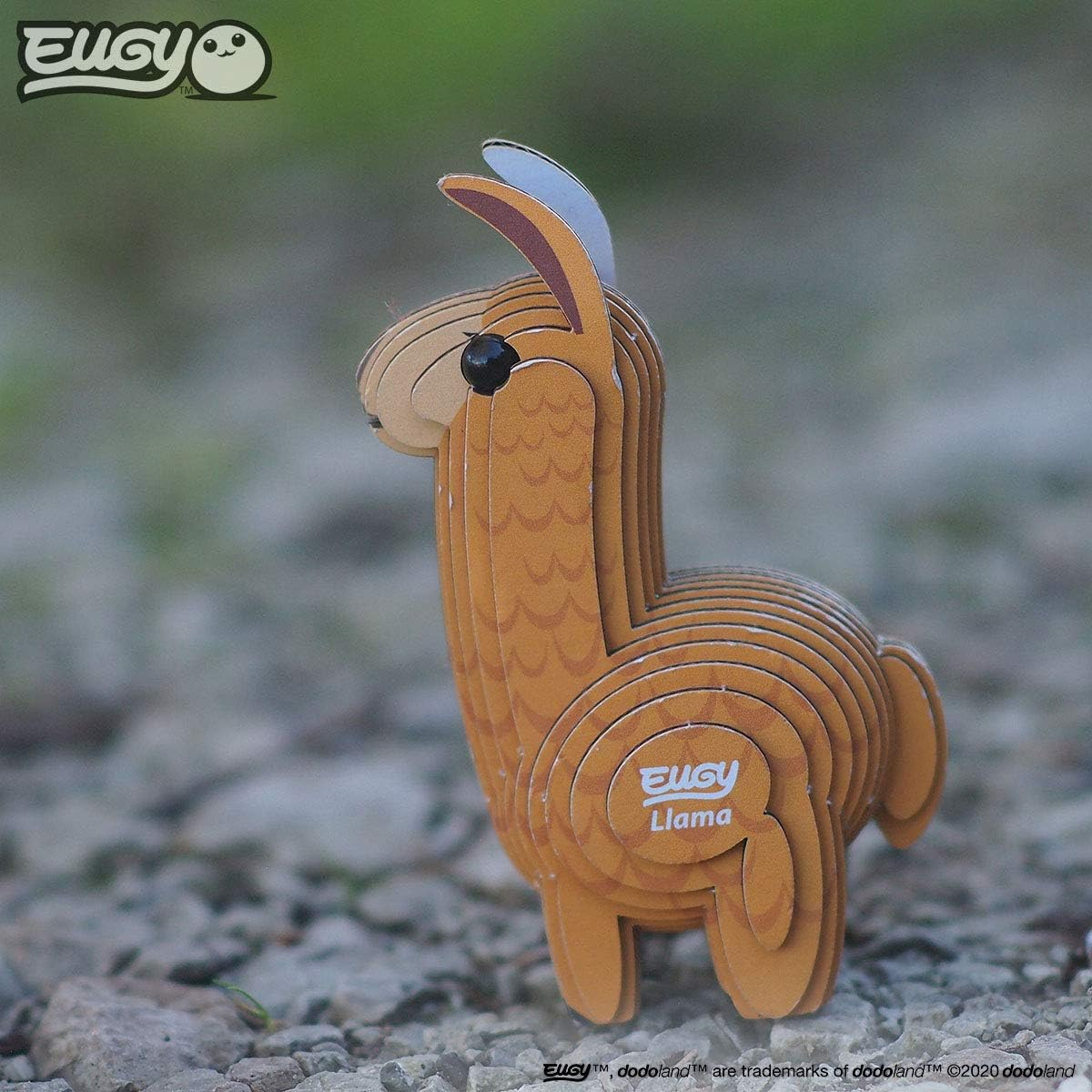 EUGY 034 Llama 3D Puzzle - 20 Piece Eco-Friendly Educational Toy Puzzle for Boys, Girls & Kids Ages 6+