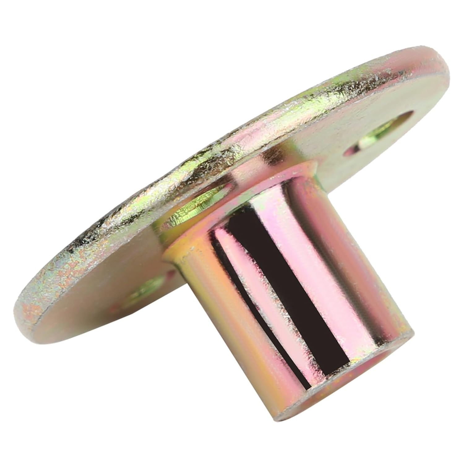 5Pcs Flange Coupling 3 Hole Lock Nuts T Nut Flange Galvanized Iron Furniture Fixing Tee round Base Nut for Furniture Fixing and Connection (M8) image number 6